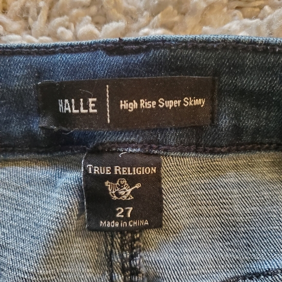 TRUE RELIGION | Halle Super Skinny High  Rise Jeans (Size 27) - Picture 6 of 10